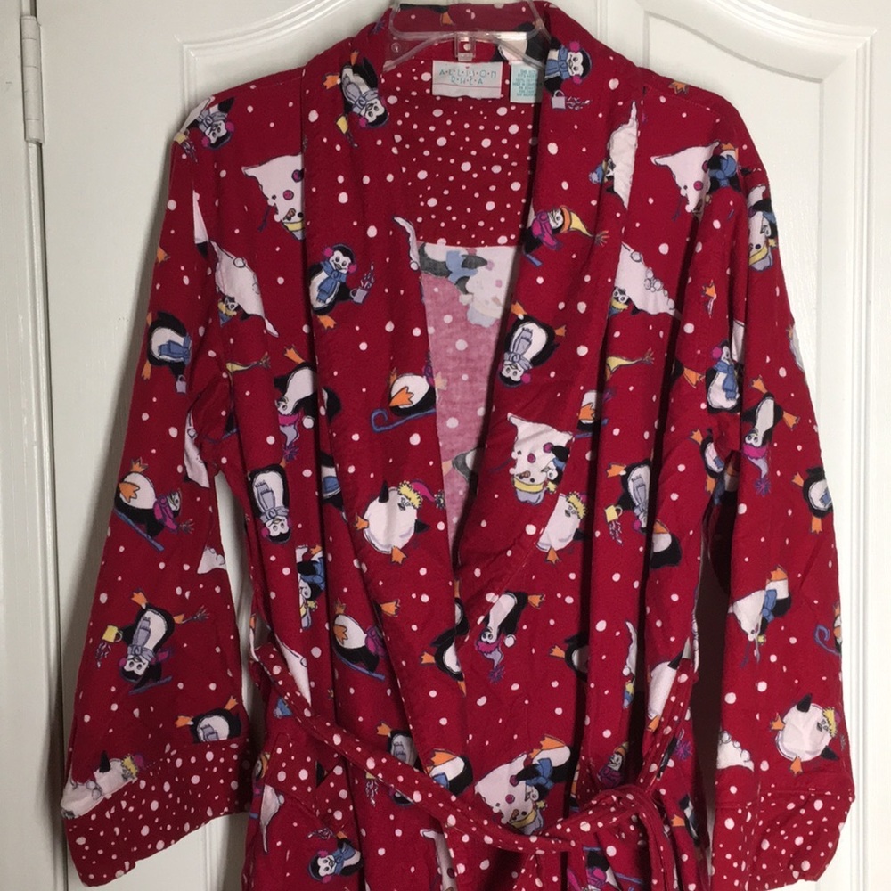 FINAL MARKDOWN Ladies’ Allison Rhea Flannel Holiday Robe (OSFM) - Picture 2 of 12